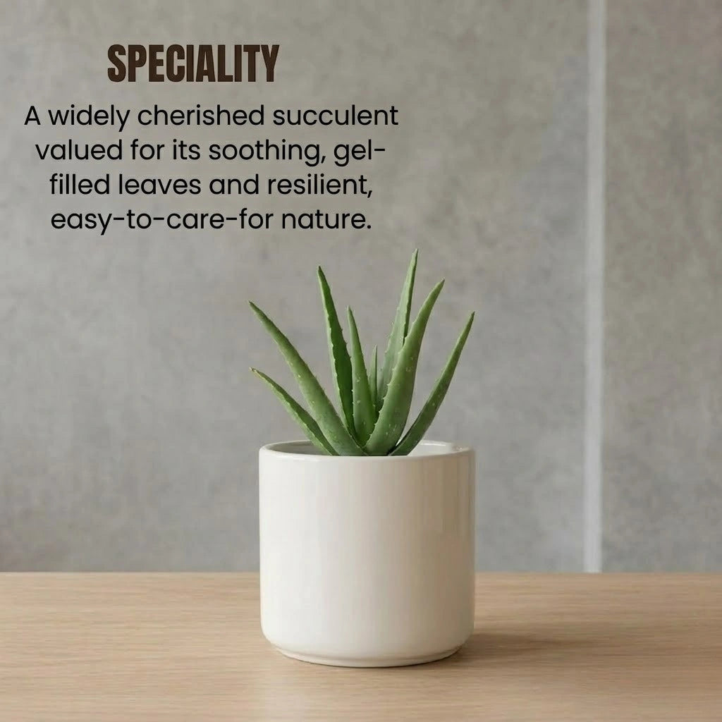 Aloe Vera Plant Sapling (1pc)