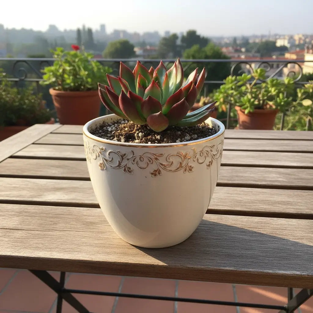 Echeveria Rubra Succulent Plant Sapling (1Pc)