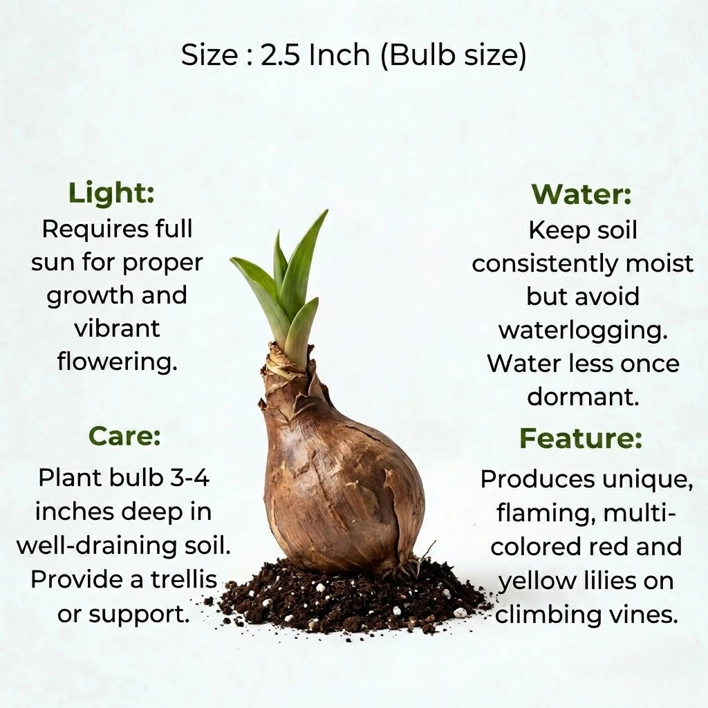 Gloriosa Lily Bulb(1Pc)